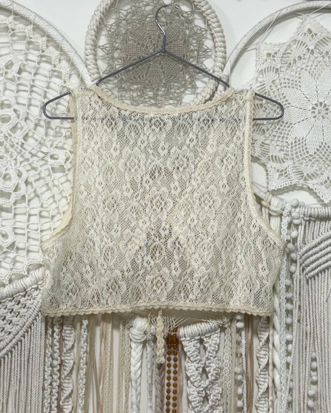 Lacifonelli Flower Crochet Vest 상품이미지2