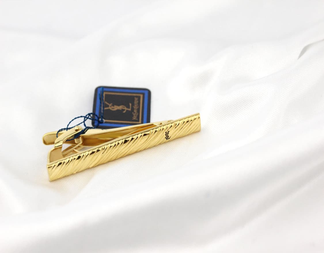 입생로랑 미사용 S등급 5.3cm 남자 명품 넥타이핀 빈티지 상품이미지3