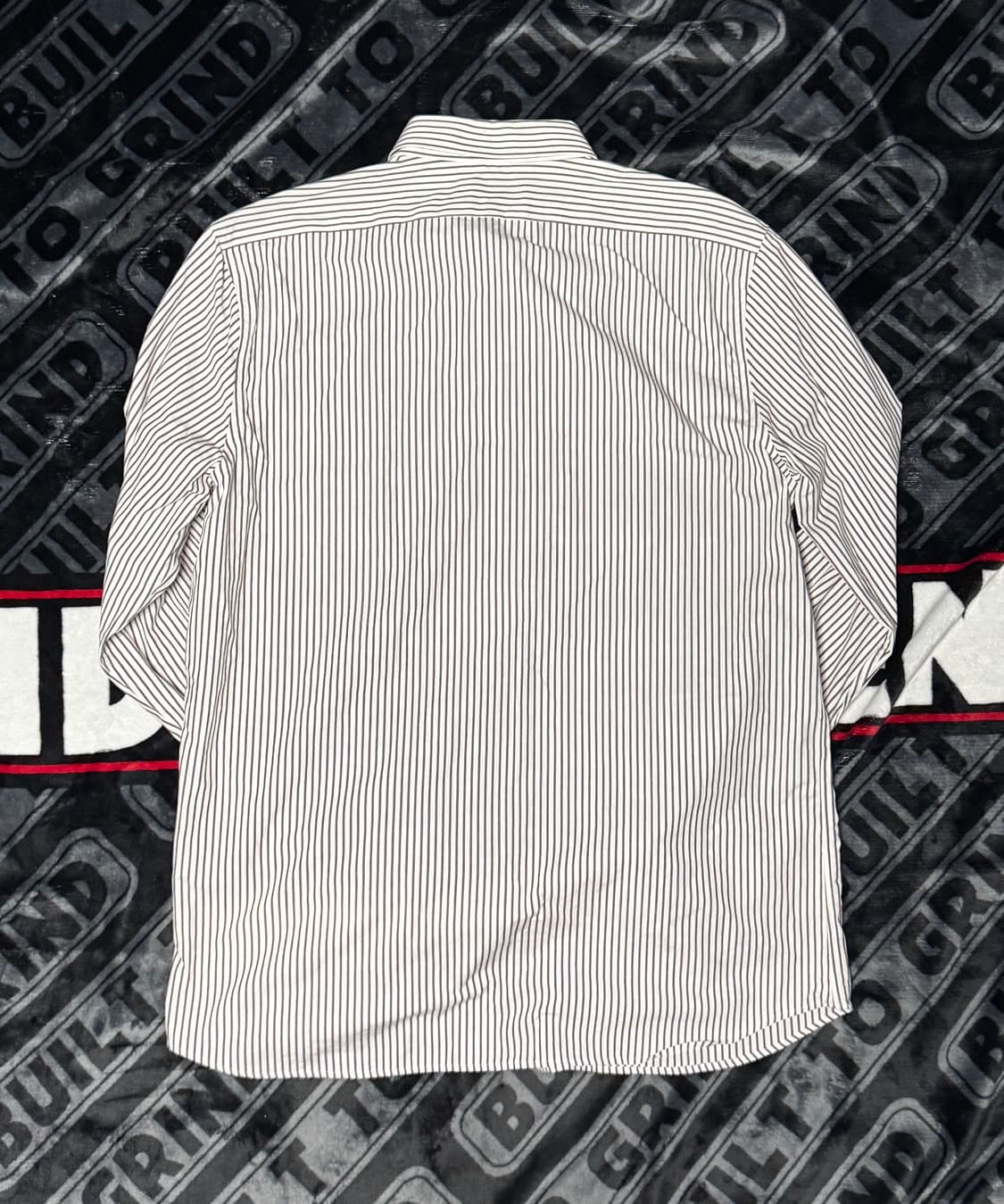 바나나 리퍼블릭 슬림 핏 드레스 셔츠 브라운 스트라이프 상품이미지2