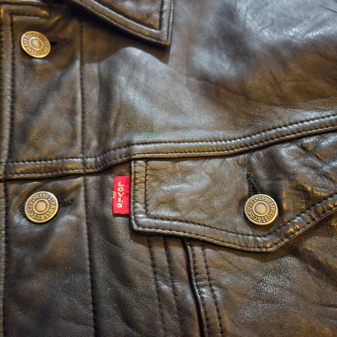 L 리바이스 가죽 트러커 3세대 상품이미지6