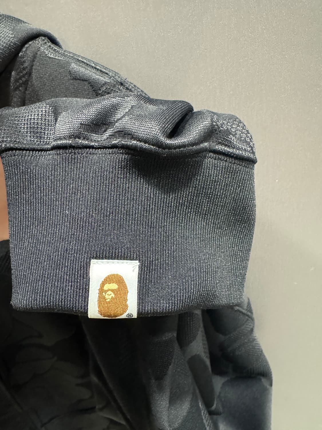 베이프 솔리드 카모 자카드 블랙 후드집업 상품이미지3