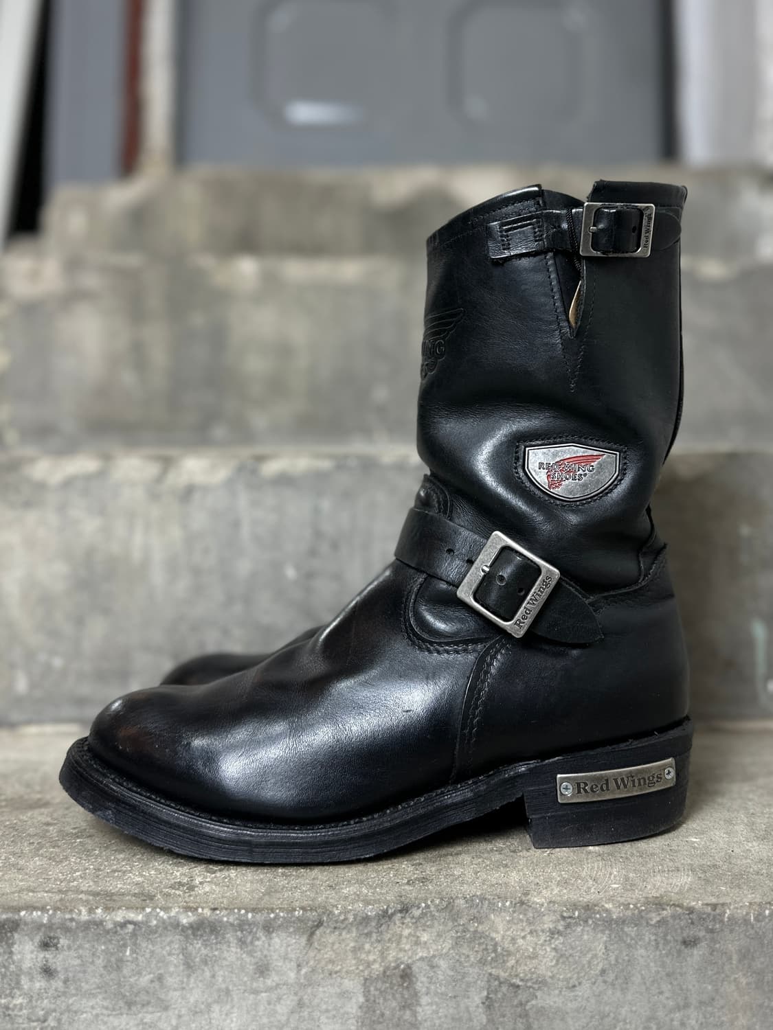 00's OG USA made 레드윙 968 엔지니어 부츠 상품이미지5