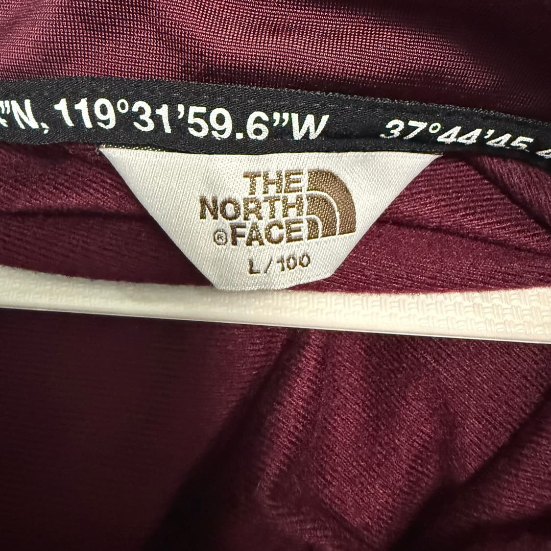 노스페이스 져지 버건디 L 트랙탑 상품이미지3