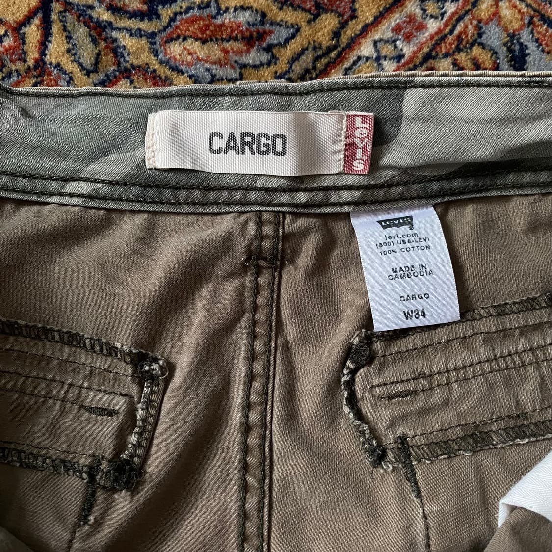 🌊00s Levis Cargo shorts chacoral 상품이미지9