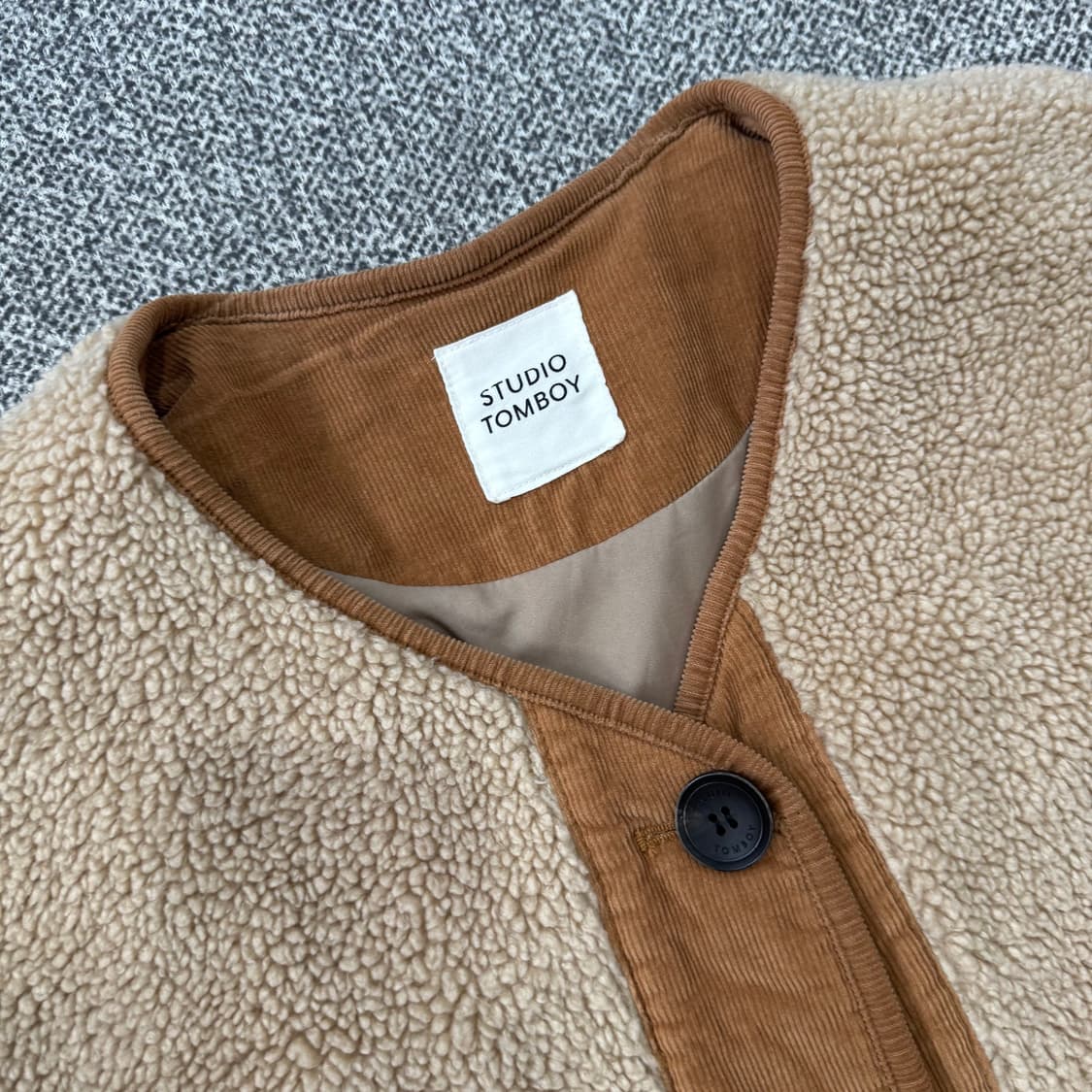 스튜디오톰보이 코듀로이 뽀글이 자켓 상품이미지4