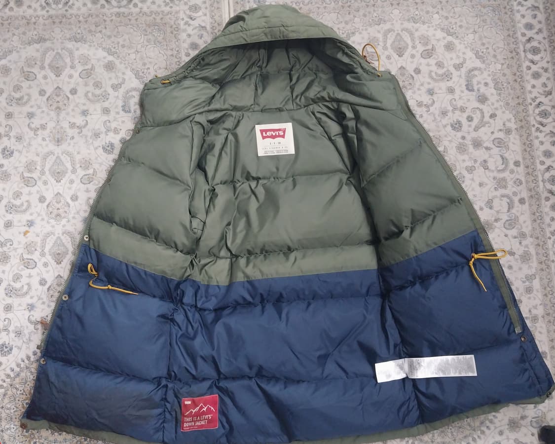 리바이스 카키 후드 패딩 90 (66반까지) (공용가능) 상품이미지2