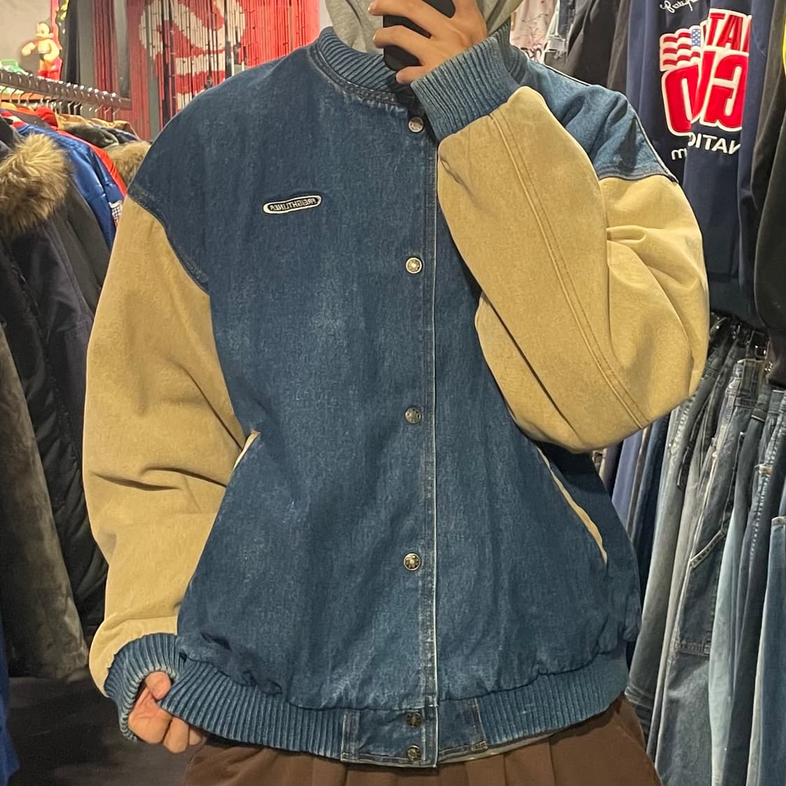 [IM] vtg 데님 바시티자켓 상품이미지3