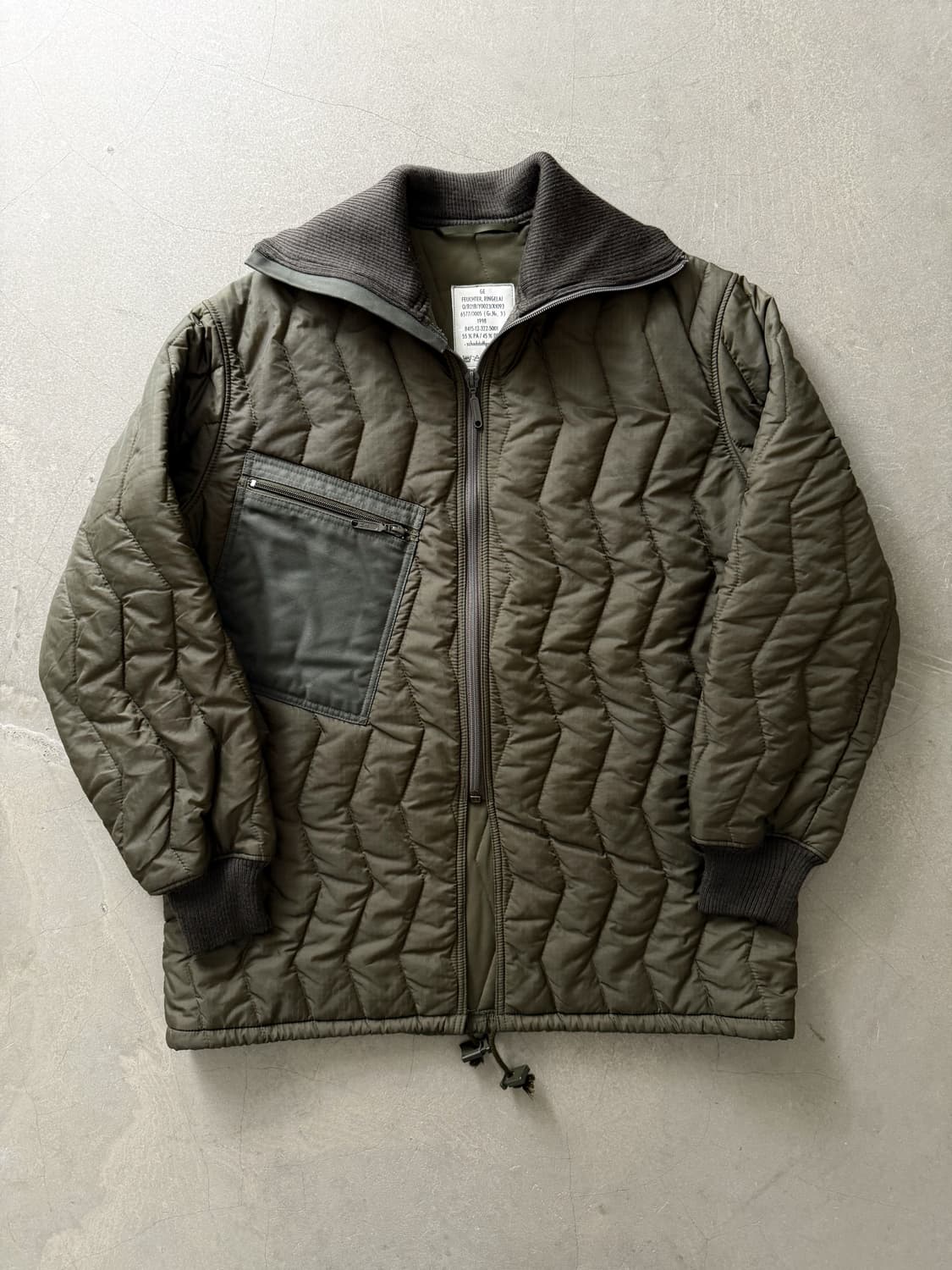 90s German Army Quilted Jacket 상품이미지2