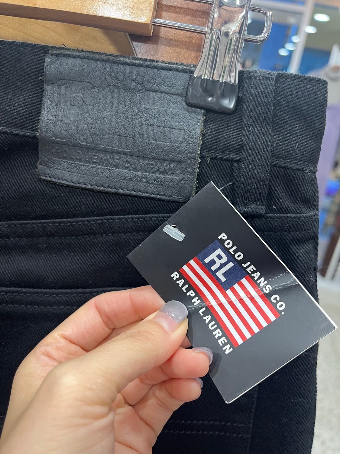 폴로 진 블랙 데님팬츠 상품이미지4