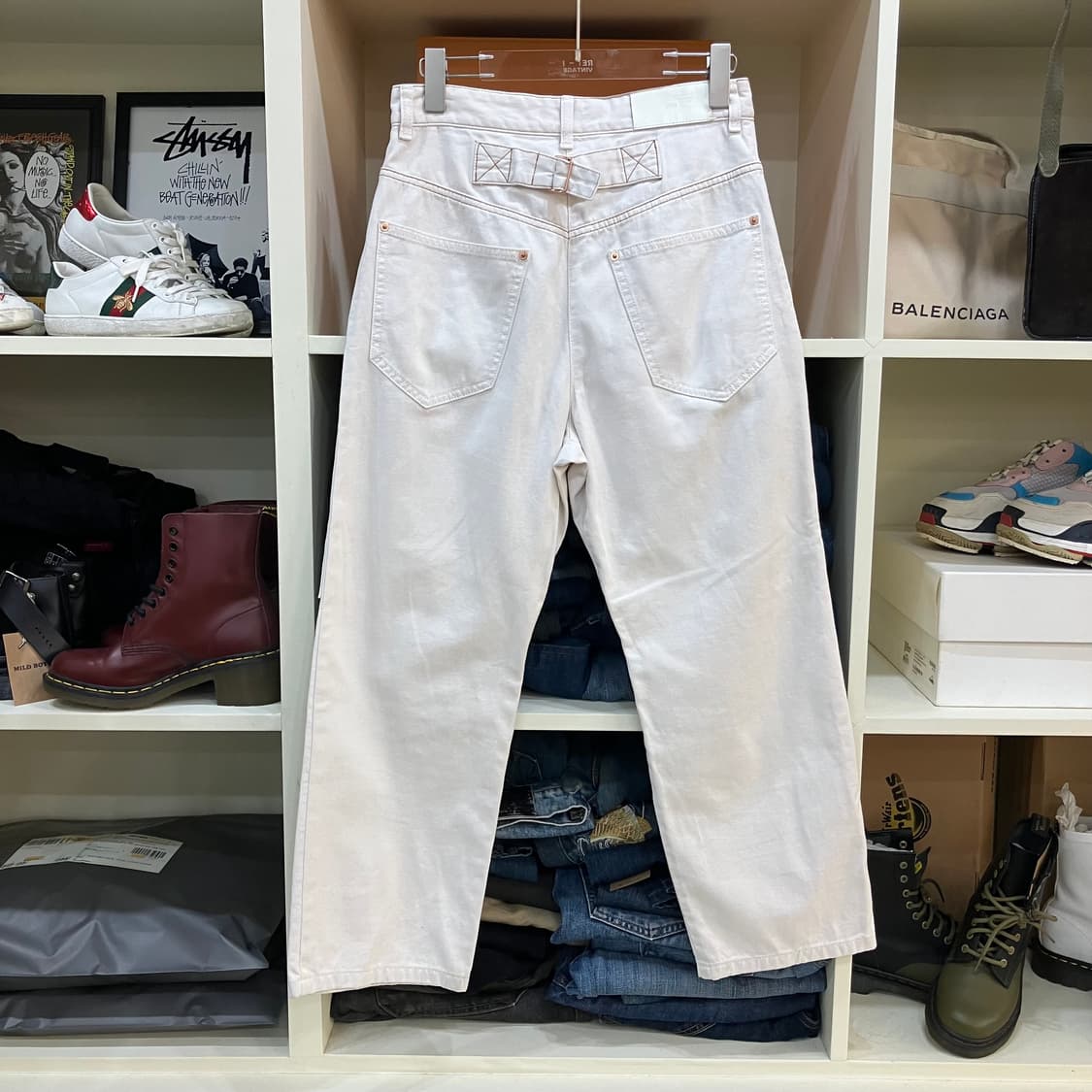 구호 화이트 와이드 카펜터 팬츠 25 상품이미지3