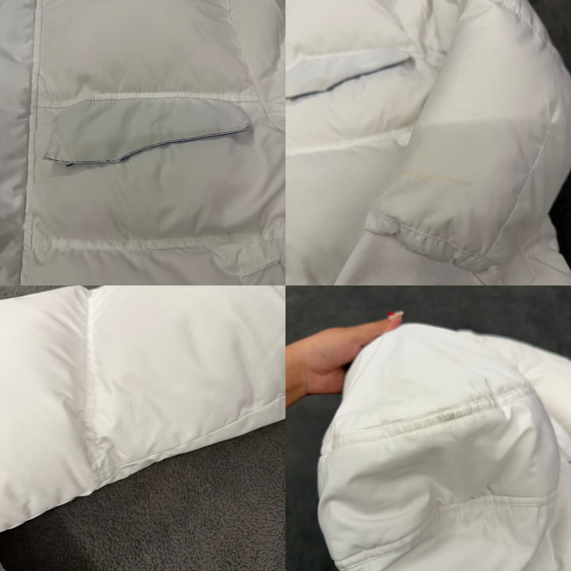 [ 정품/S ] 푸마 X 아더에러 화이트 다운 패딩 상품이미지8