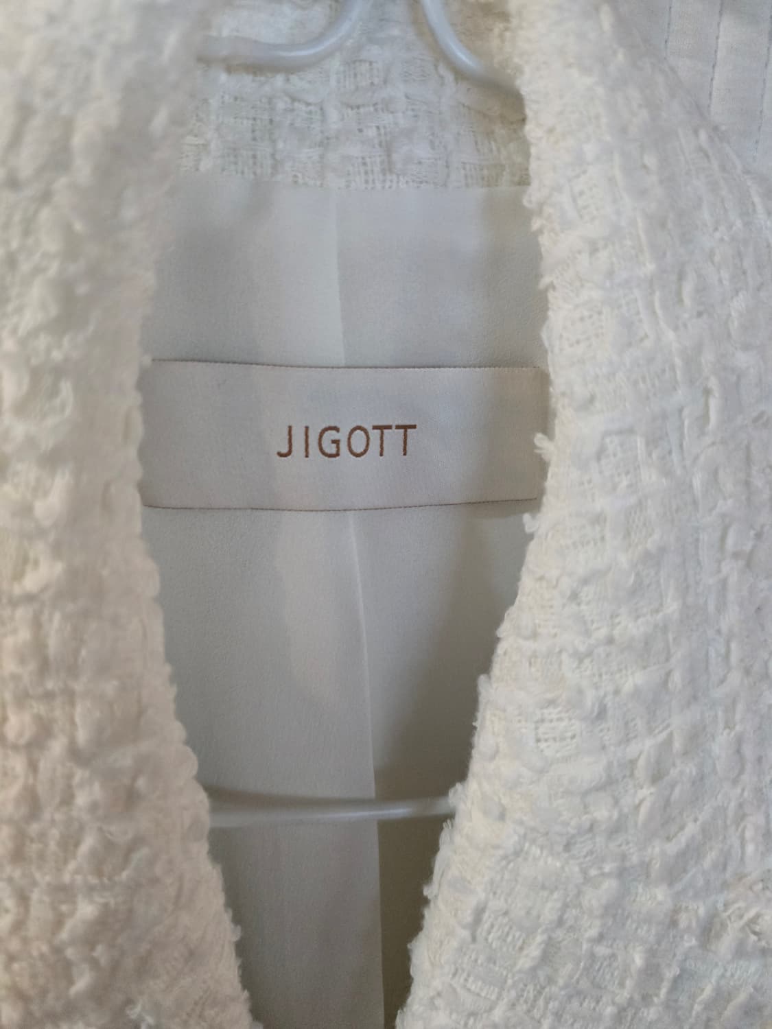 JIGOTT 화이트 트위드 자켓 상품이미지3