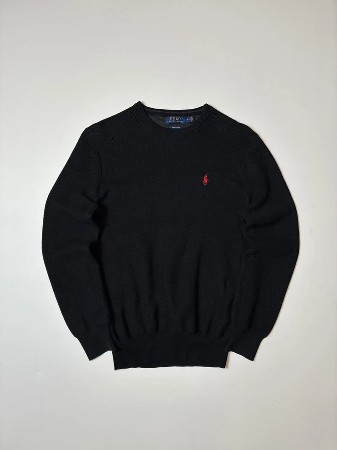 폴로 랄프로렌 자수 피마코튼 라운드 니트 PN8122 상품이미지1