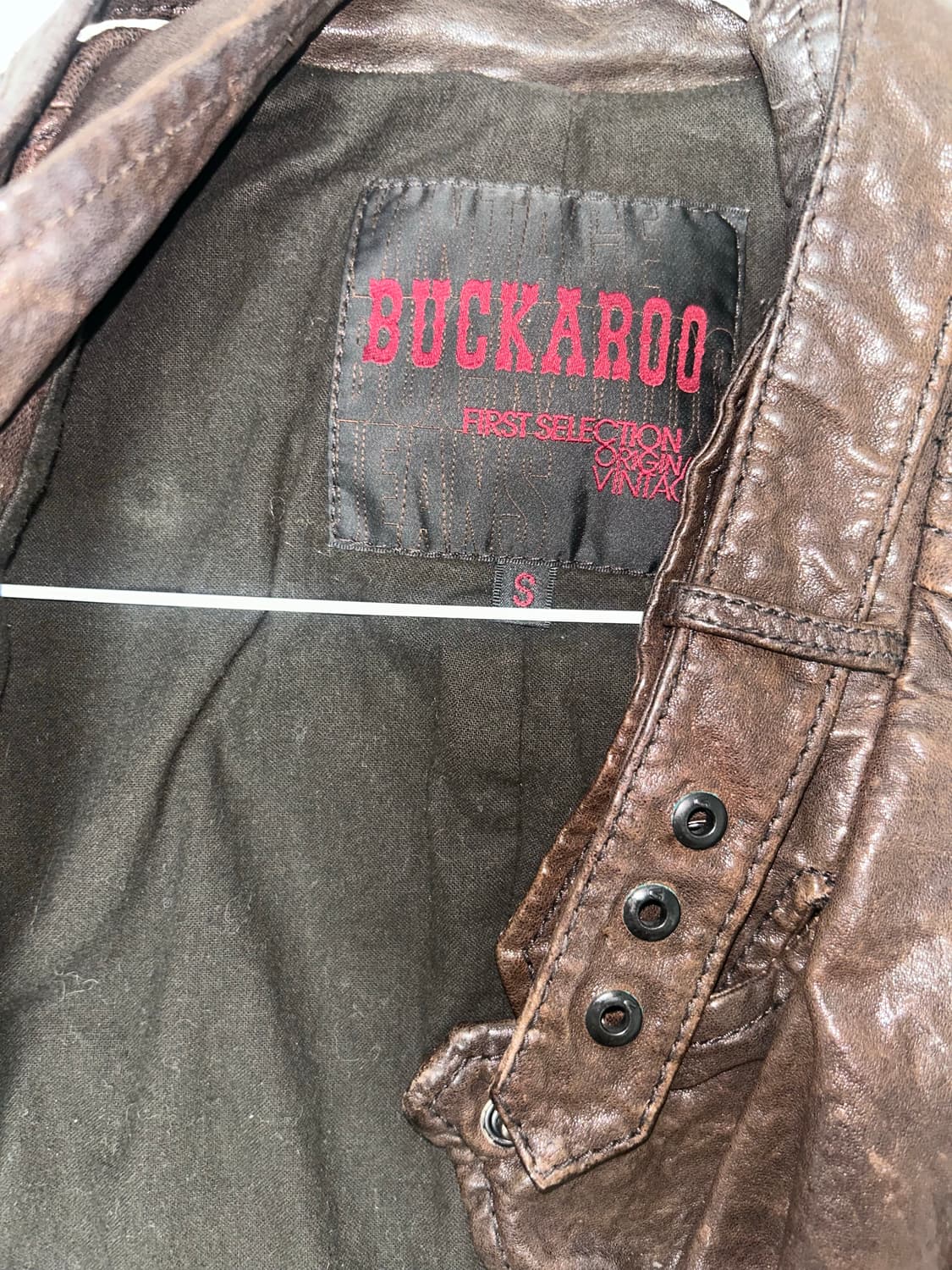 버커루 buckaroo 브라운 빈티지 가죽자켓 상품이미지3