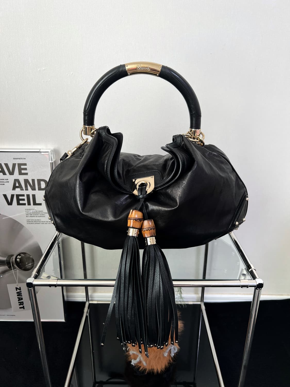 구찌 구찌시마 뱀부 인디 숄더백 상품이미지1