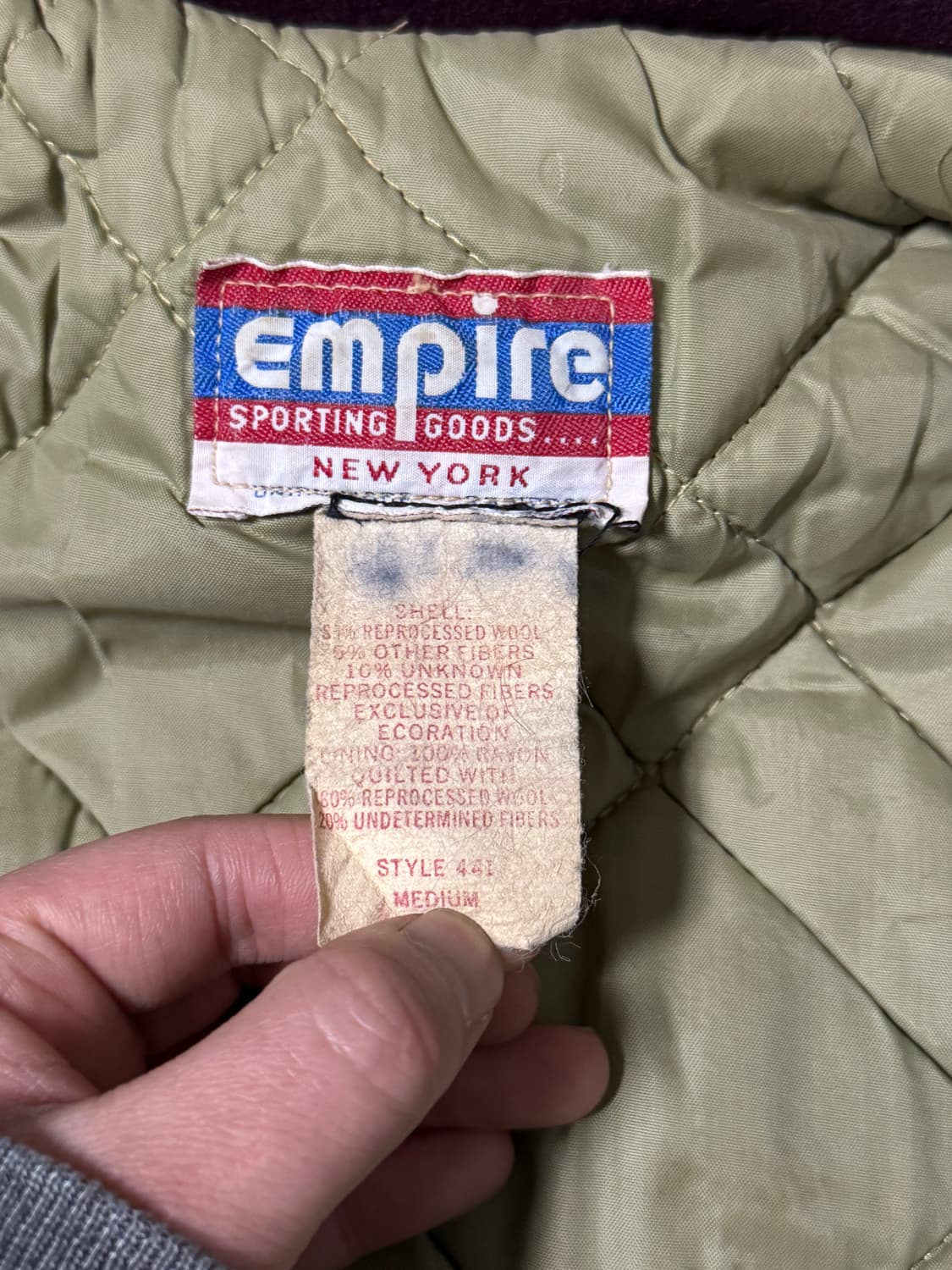 70s usa empire sporting goods 울 스타디움 자켓 상품이미지8