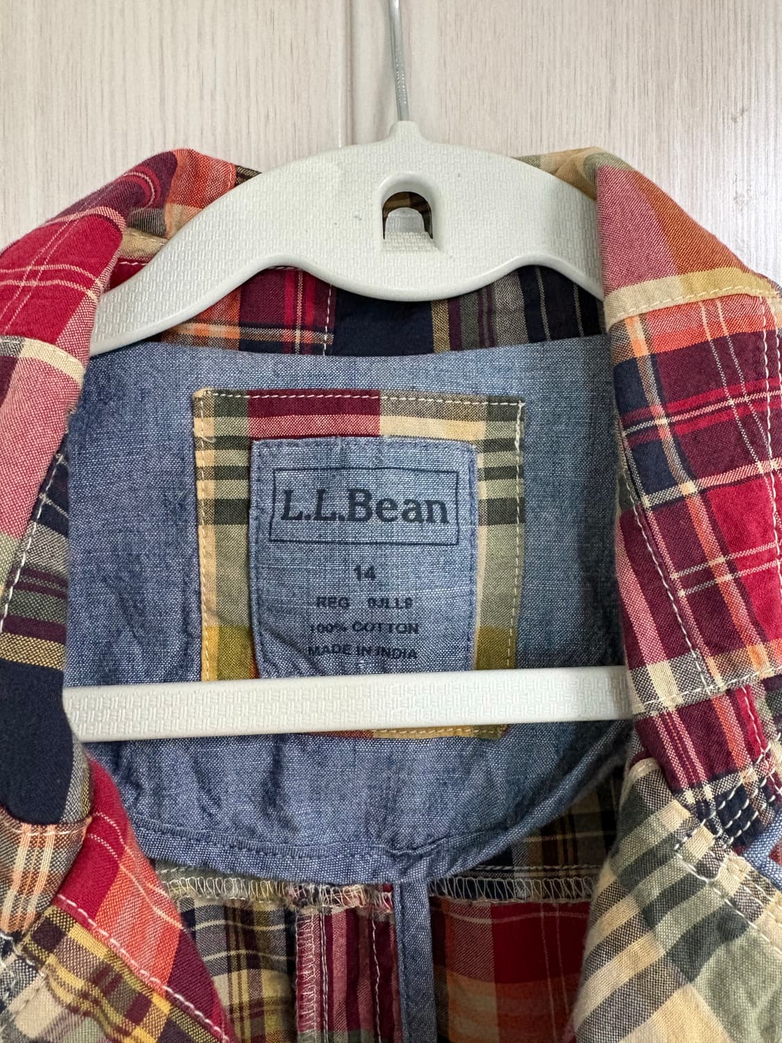 L.L.Bean 체크 패치워크 자켓 상품이미지3