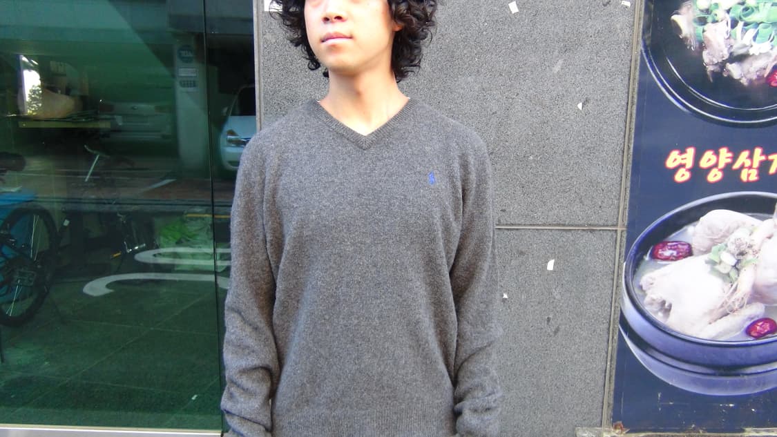 폴로 램스울 v넥 니트 xl 상품이미지1