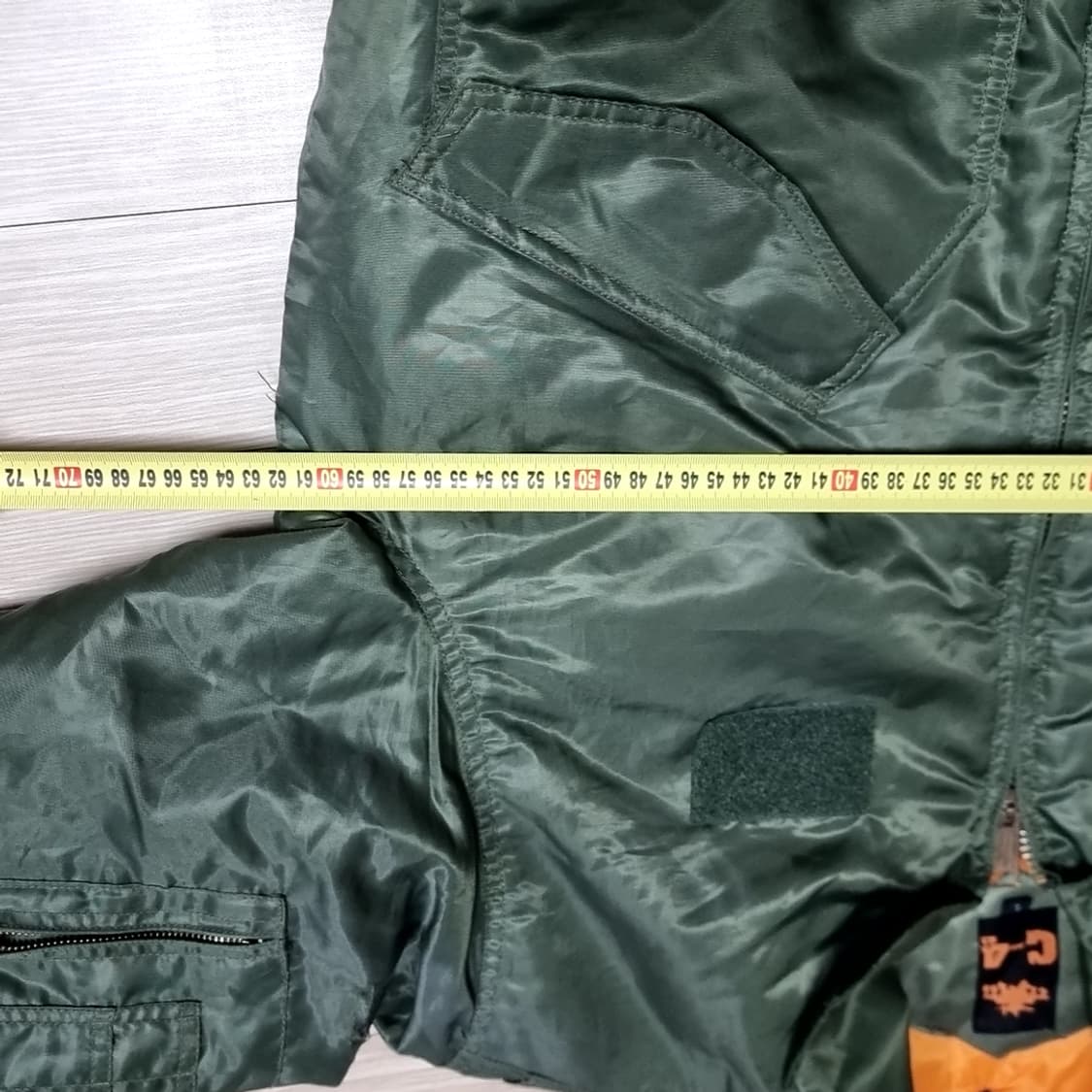 복각 ma-1 C-4 그린 봄버 자켓(105) 상품이미지8