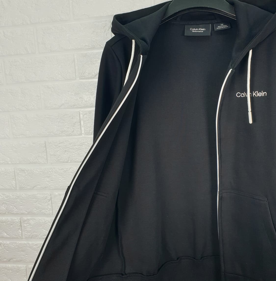 [105]캘빈클라인 벨벳 후드 집업 상품이미지5