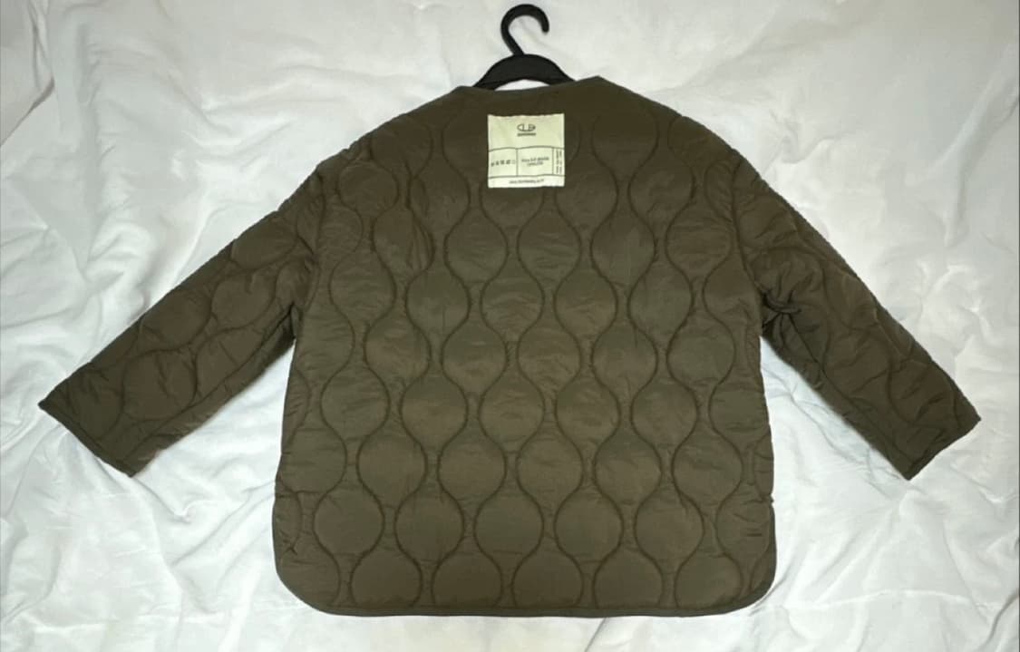 [미 시착 새 상품] 돈비레잇 퀼팅 자켓 카키 상품이미지5