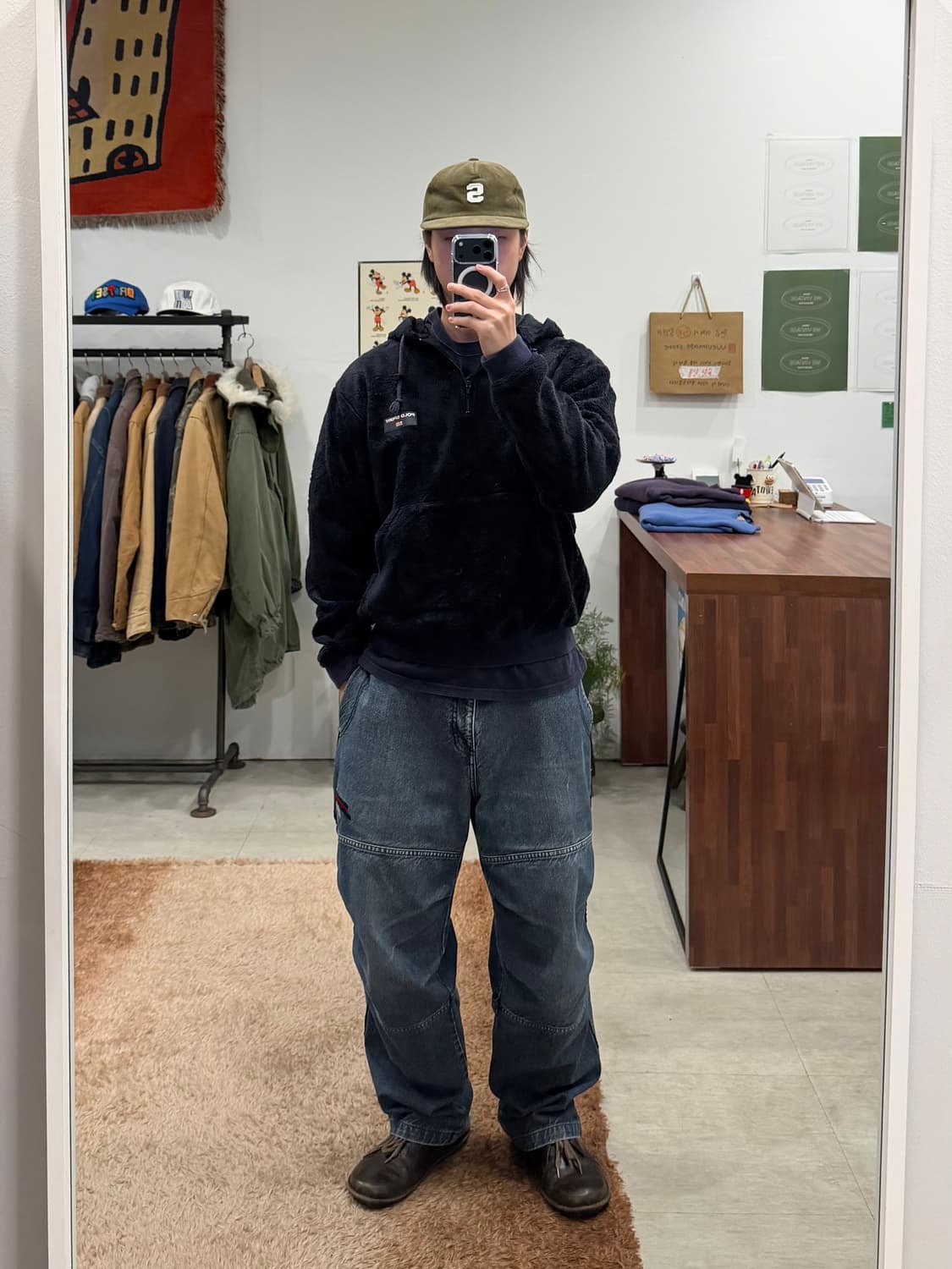 90s Polo Sport 폴로 스포츠 플리스 풀오버 후드 (USA) 상품이미지2