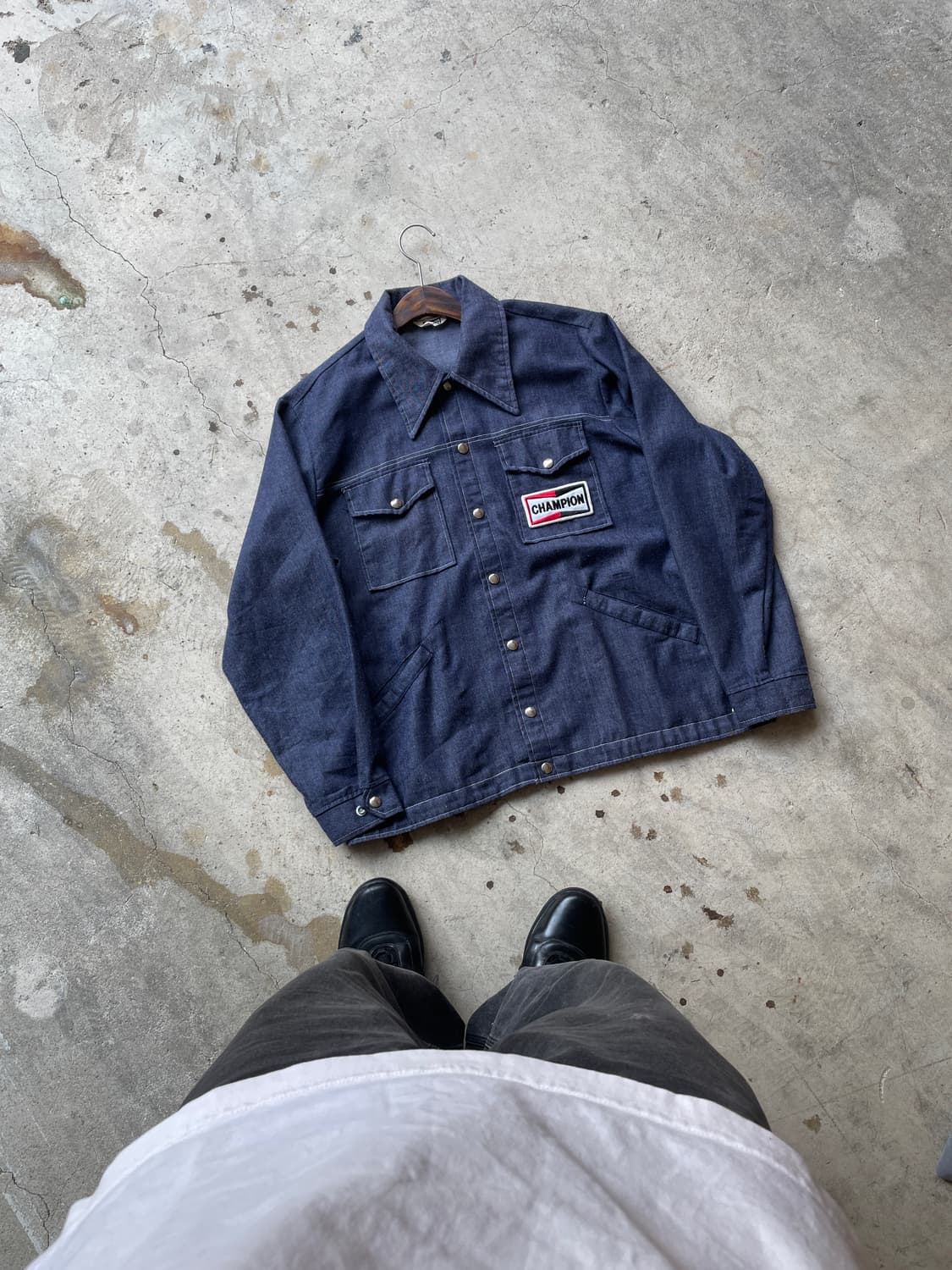 70s Champion Spark plug Official Denim 상품이미지1