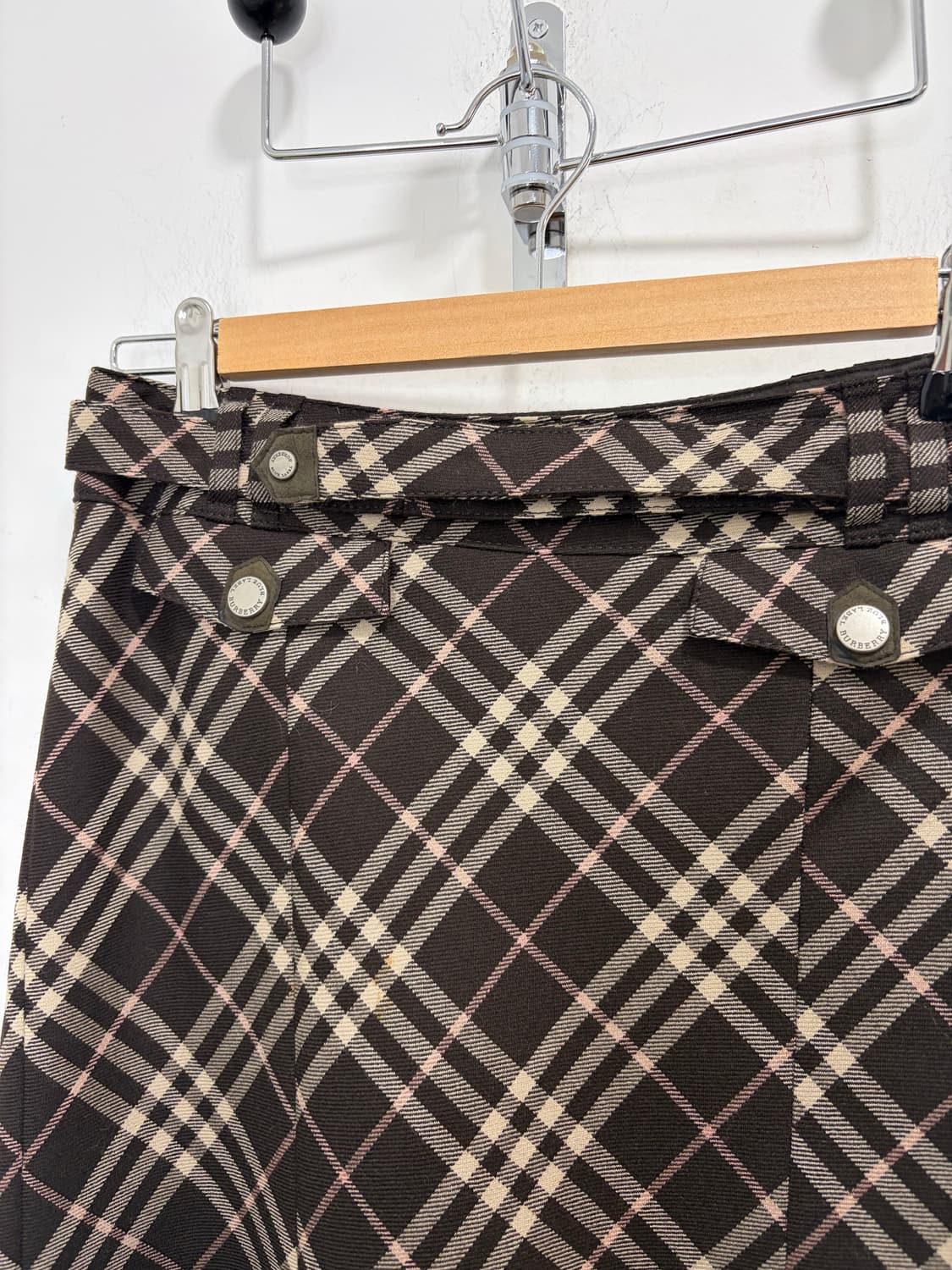 버버리 초코 브라운 미디 스커트 상품이미지4