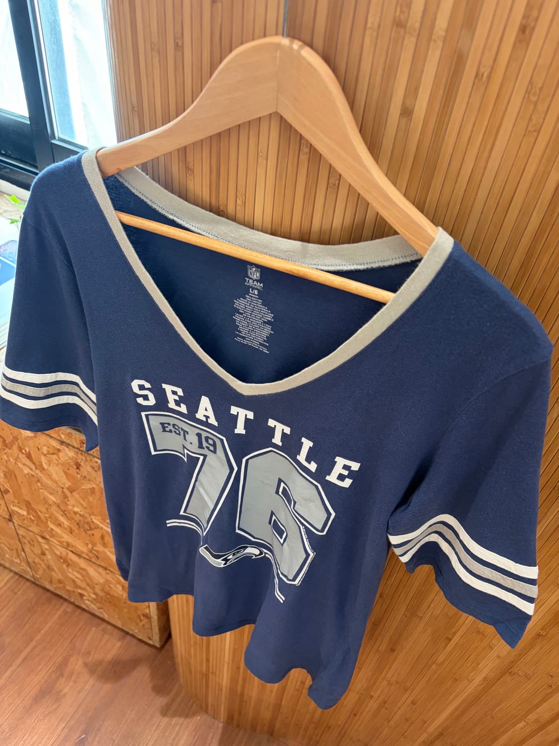 NFL Deep V neck T-shirt 상품이미지3