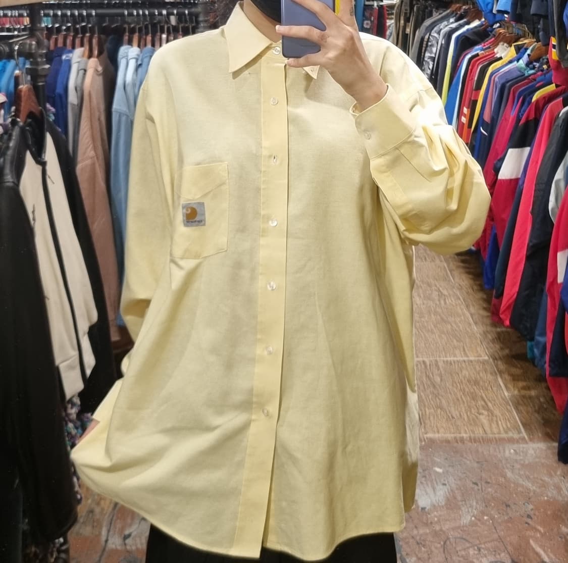 [Hi] 칼하트 긴팔 셔츠 옐로우 상품이미지2