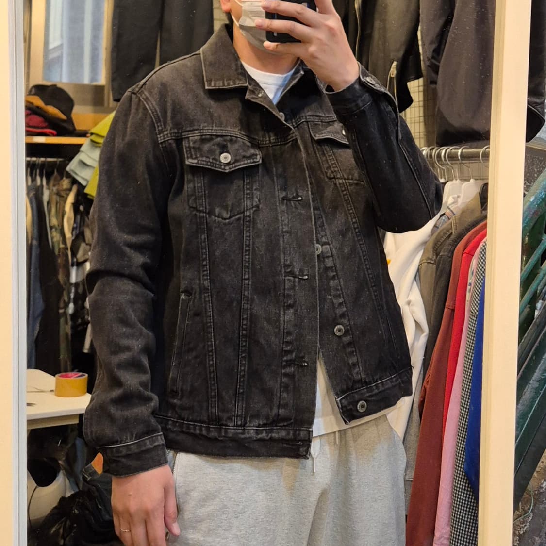 FREE(착샷잇음) 차콜 데님자켓  상품이미지3