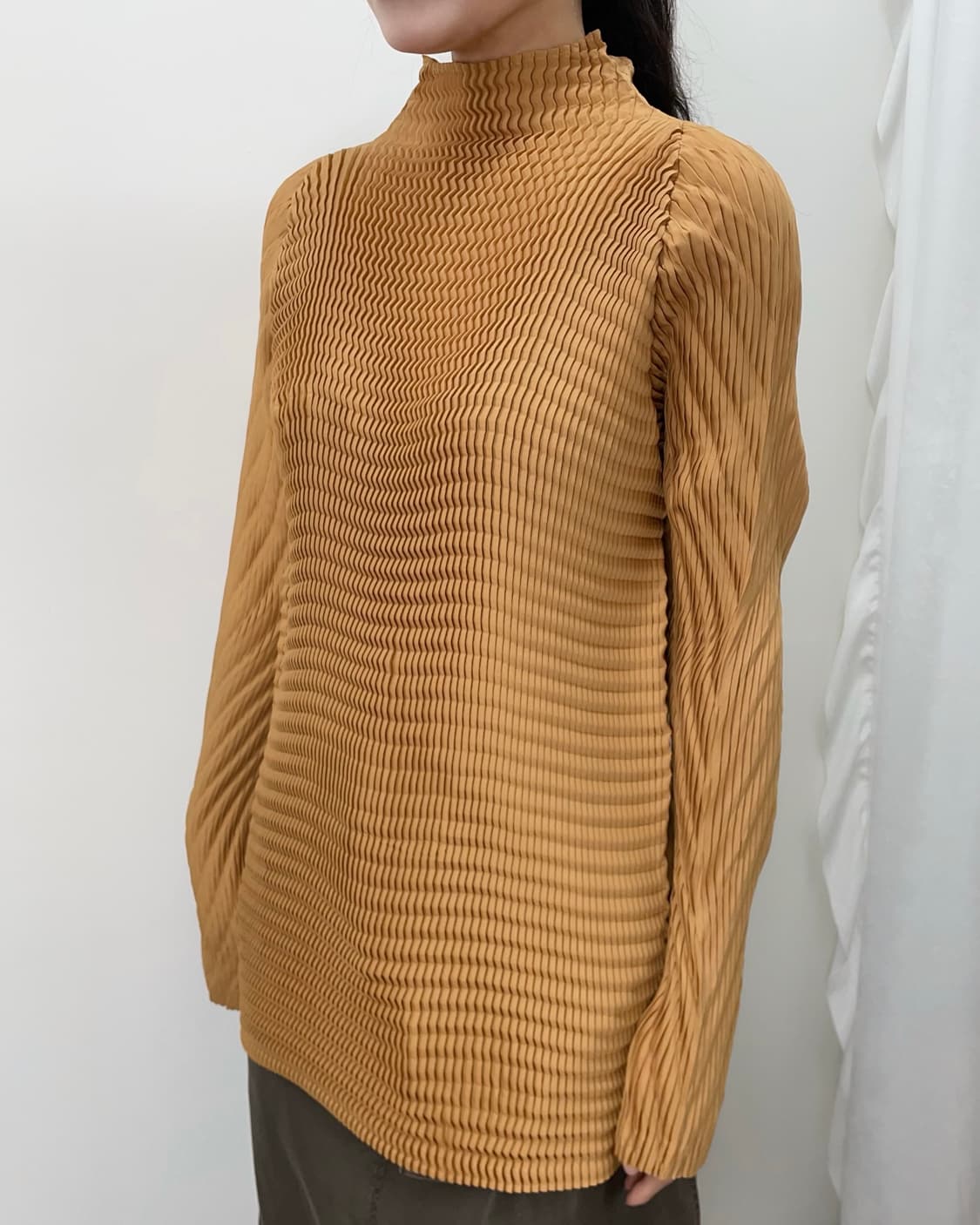 Issey Miyake 플리츠 롱 슬리브리스 상품이미지1