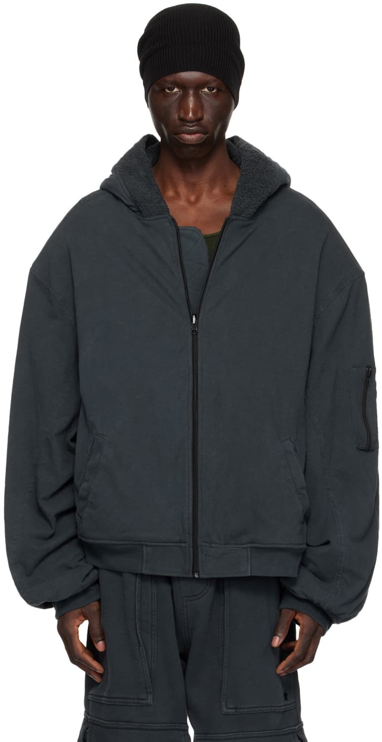 그렉 로스 타월 봄버 오프 블랙 공홈 USA  택보유 상품이미지1