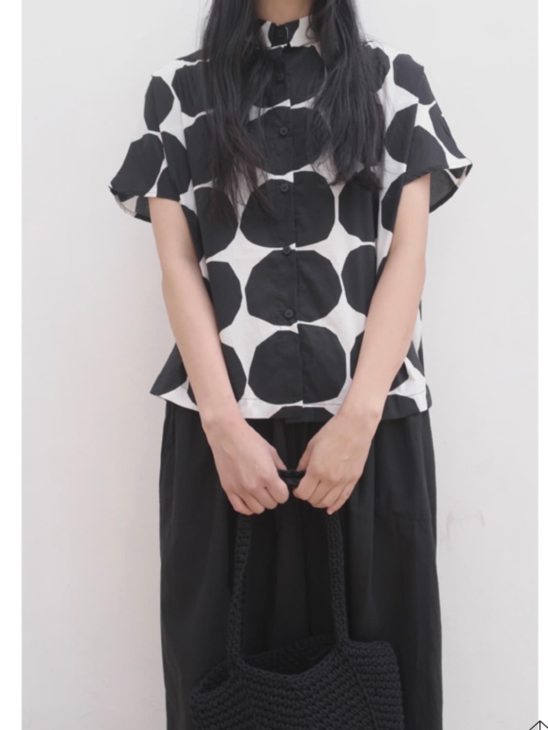 에프터먼데이 big dot back slit shirts 상품이미지8