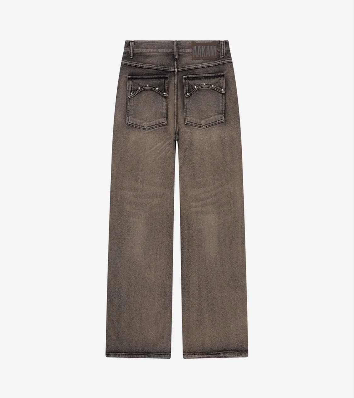 아캄 Multi Studded Denim Pants 스터드 팬츠 브라운 상품이미지2