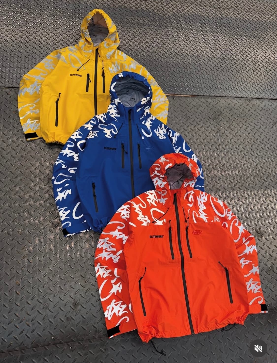 코르테이즈 corteiz 엘리트워크 워터프루프 바람막이 자켓 블루 상품이미지2