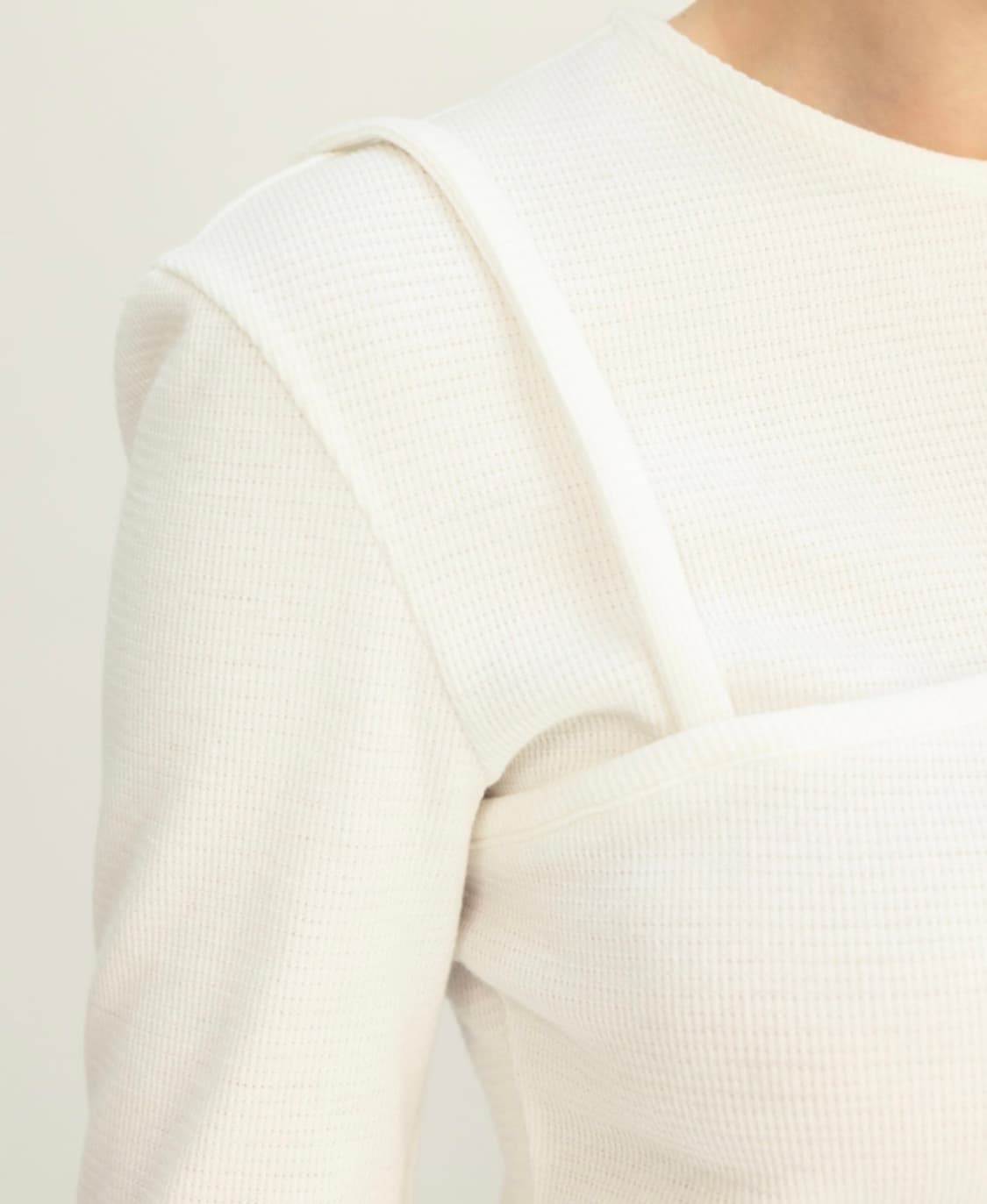 오르 레이어드 뷔스티에 탑 - 화이트 상품이미지2