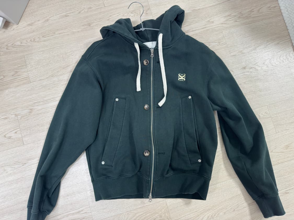 세터 테오 코튼 올 데이 후드 집업 그린 M 상품이미지1