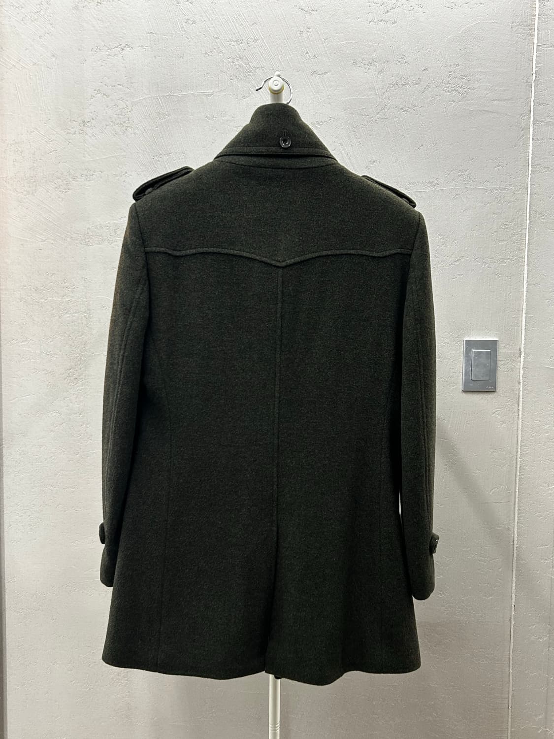 스코트랜드 킨록(Kinloch) 그린 롱 코트 상품이미지3