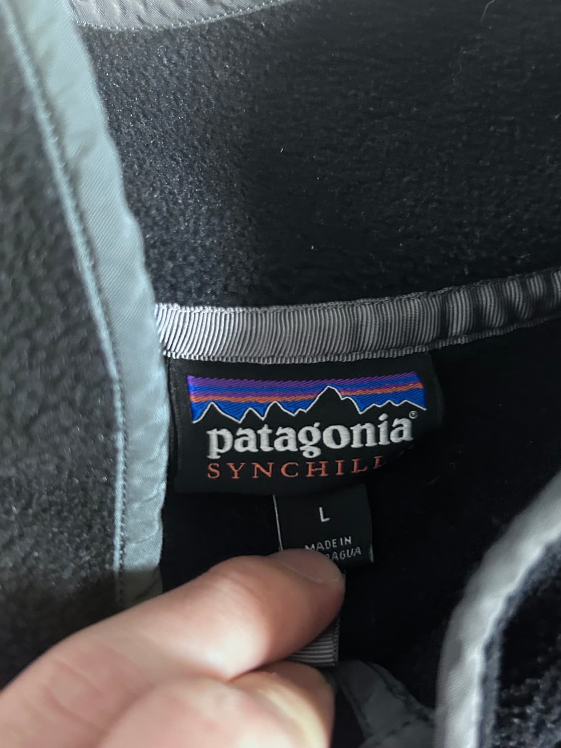 파타고니아 신칠라 헤비웨이트 플리스 블랙 포지 그레이 L 상품이미지2