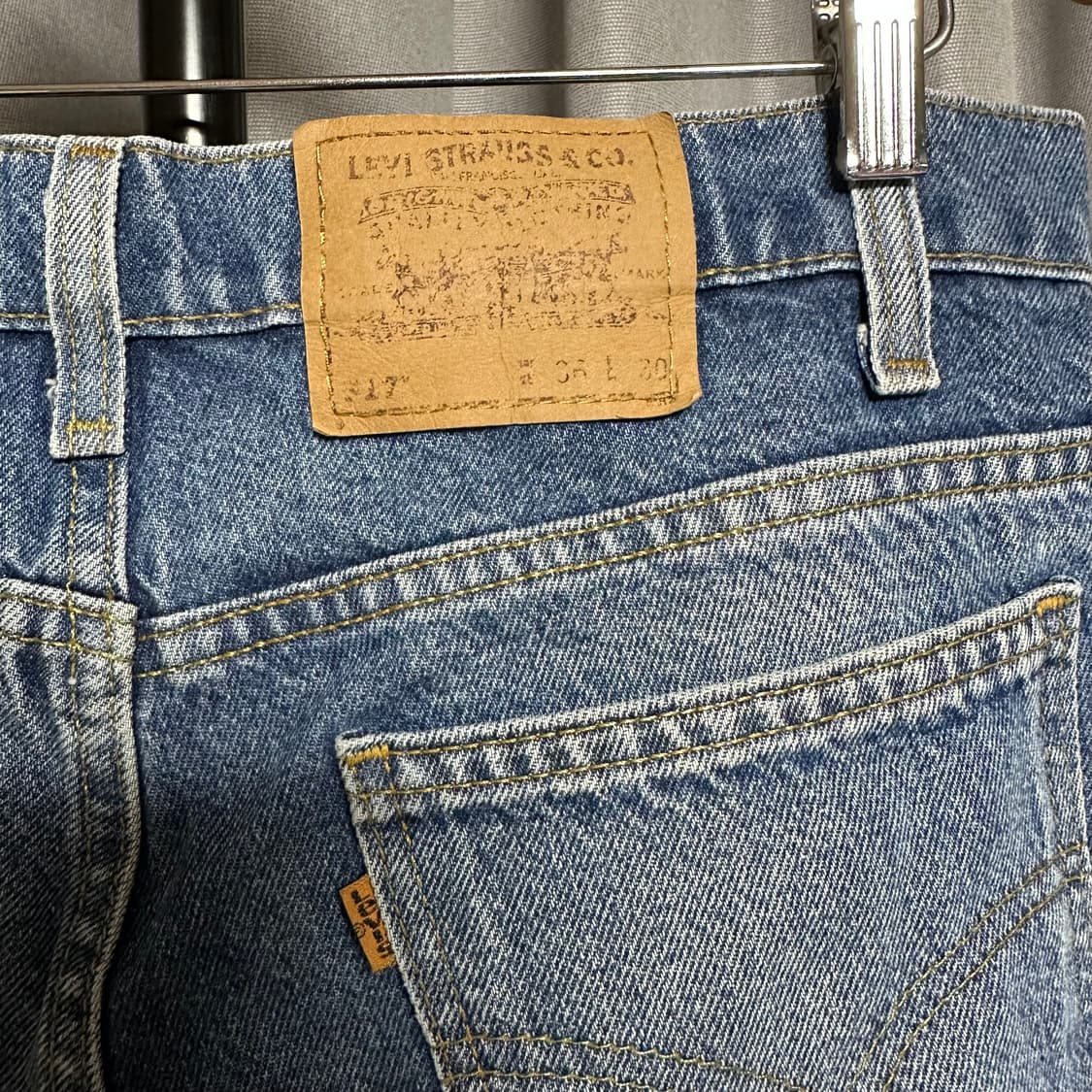 빈티지 90s 리바이스 517 오렌지탭 36x30 USA 상품이미지3