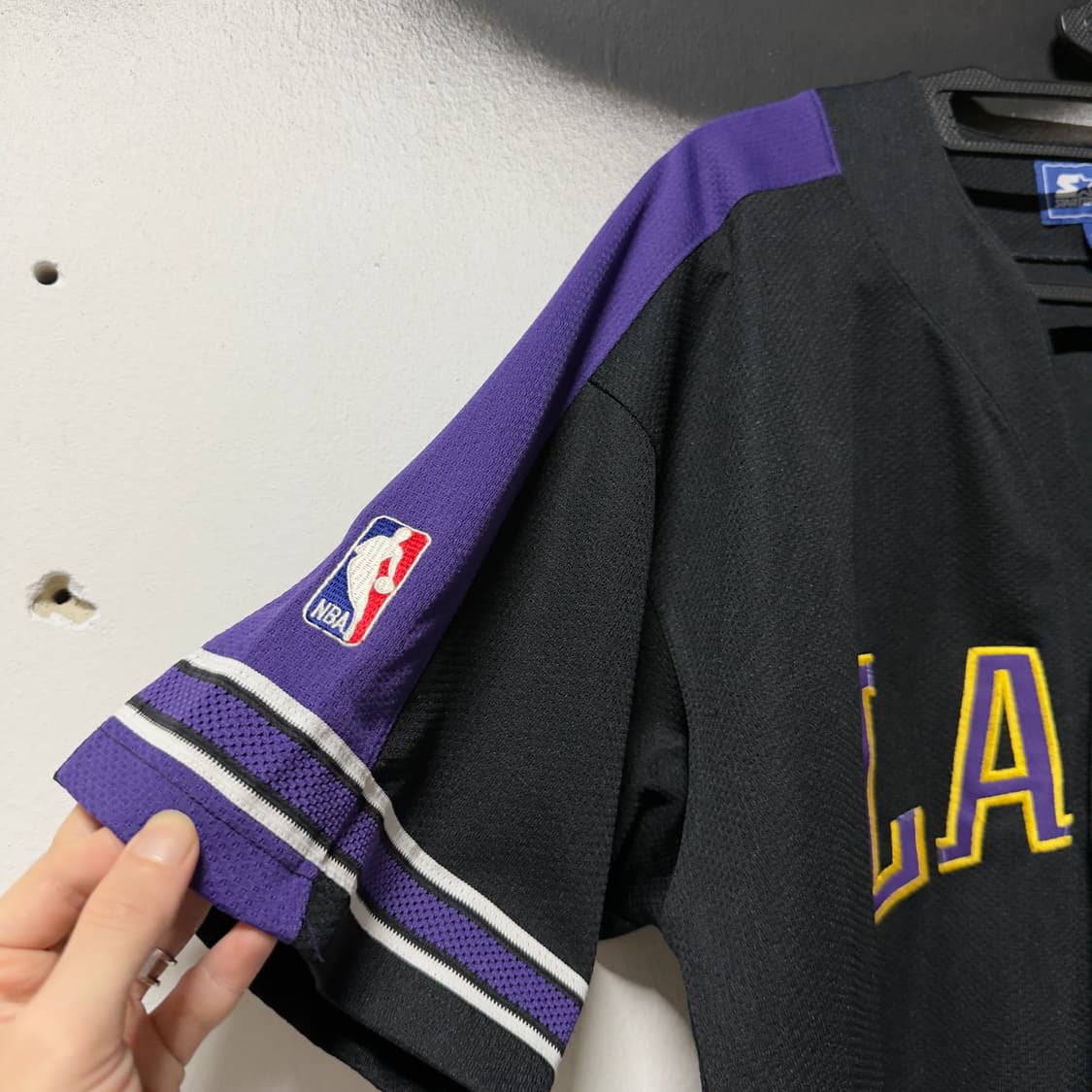 NBA x Starter La Lakers 올드스쿨 바스켓볼 반팔 저지 상품이미지5