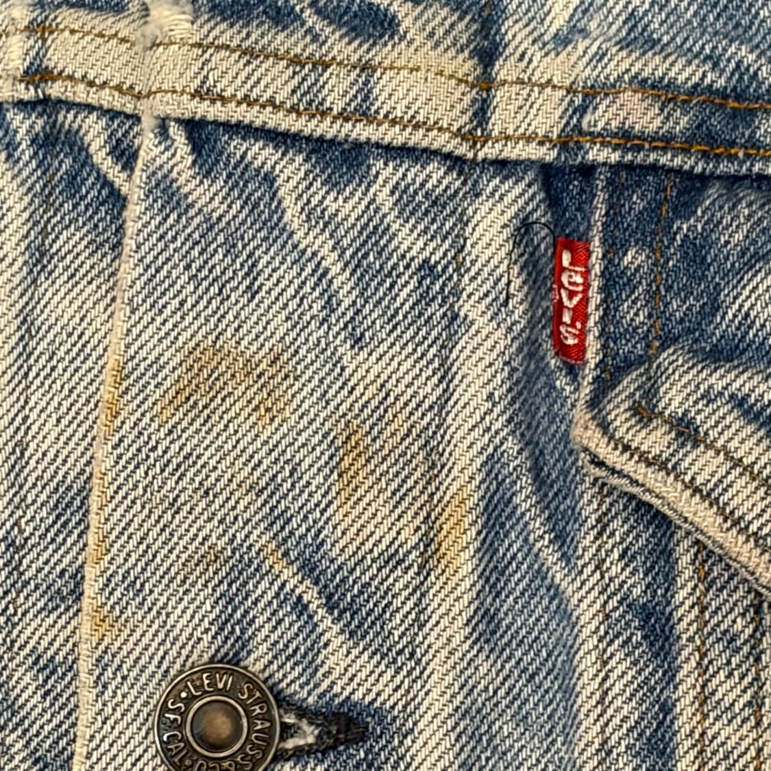 레어 90s Made in USA 빈티지 리바이스 청자켓 데님자켓 상품이미지4