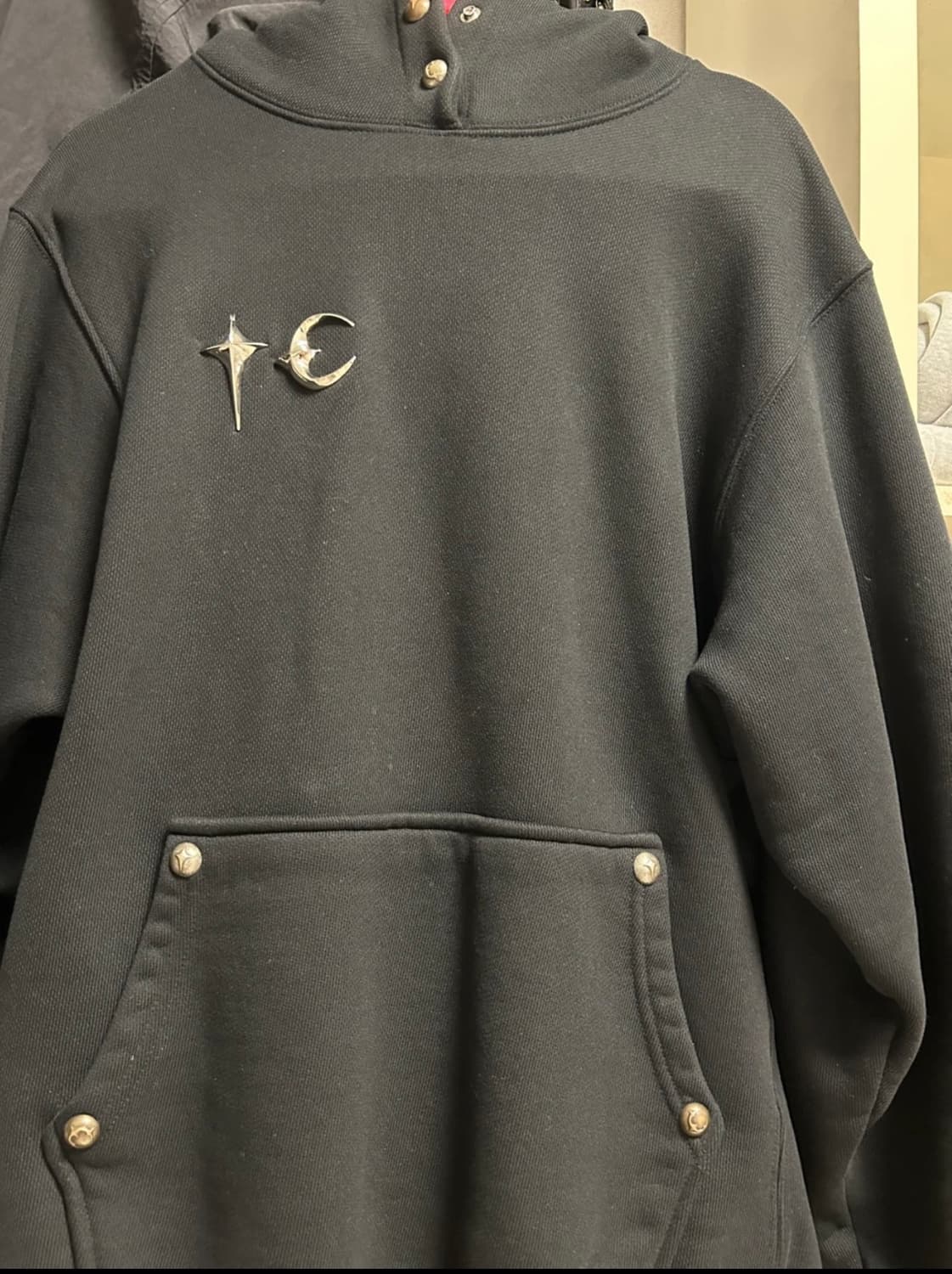 떠그클럽 아머 후드 블랙 사이즈2 상품이미지1