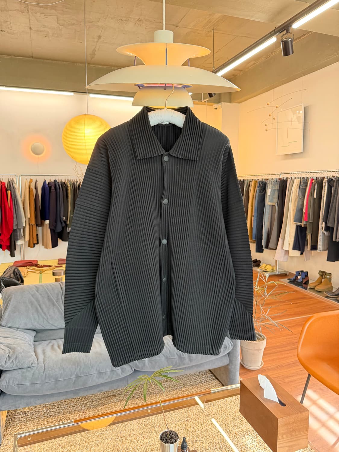 이세이미야케 옴므플리세 버튼 칼라 자켓 3  상품이미지1