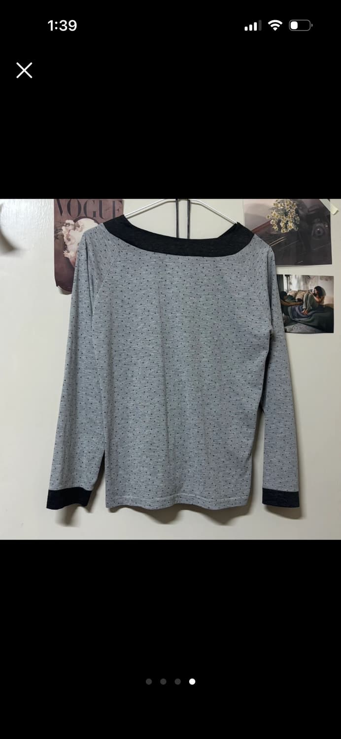 빈티지 모리걸 도트 티셔츠 상품이미지4