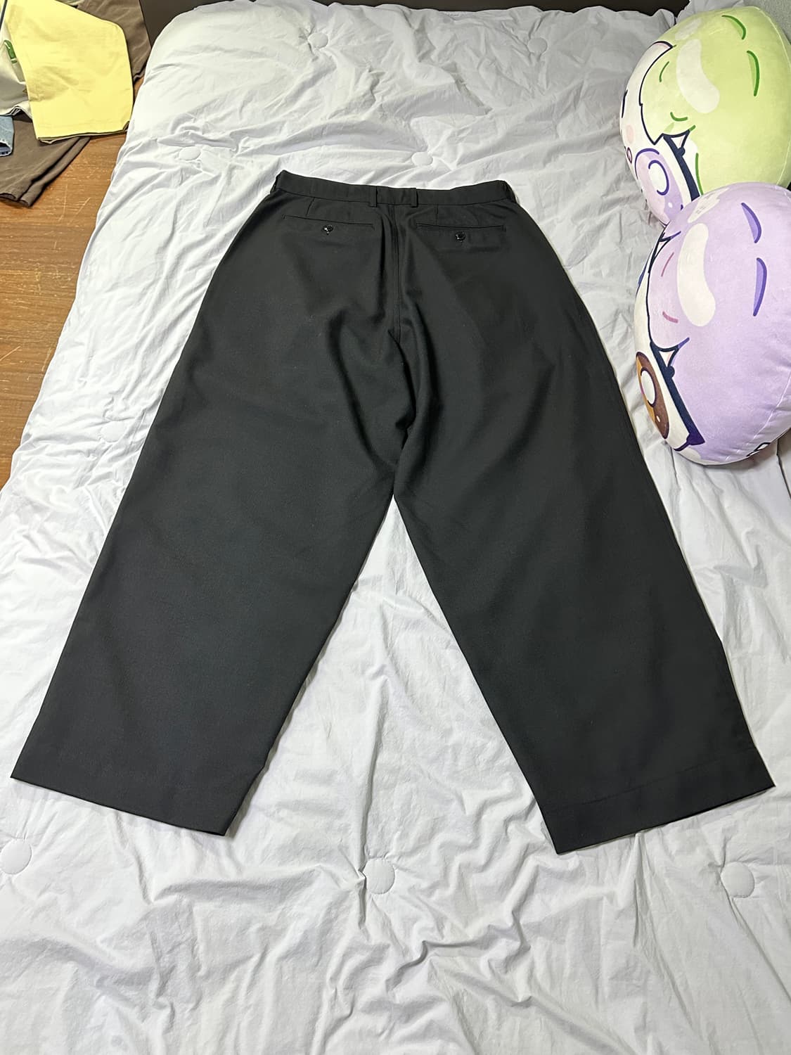 이얼즈어고 Y-959 히든 체크 원턱 와이드 팬츠 상품이미지4