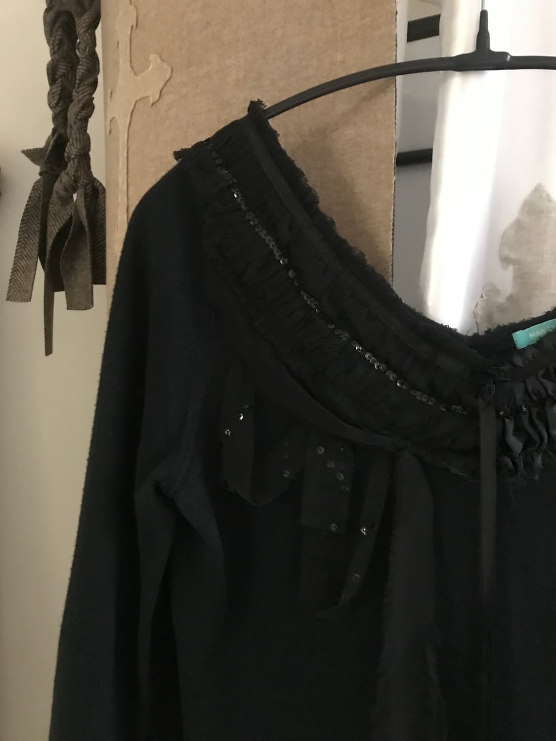 vintage frill black knit 상품이미지10