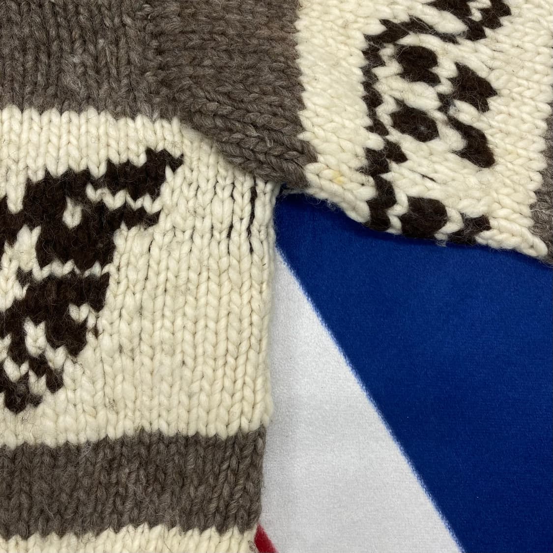 빈티지 헤비울 코위찬 실측XL  상품이미지5