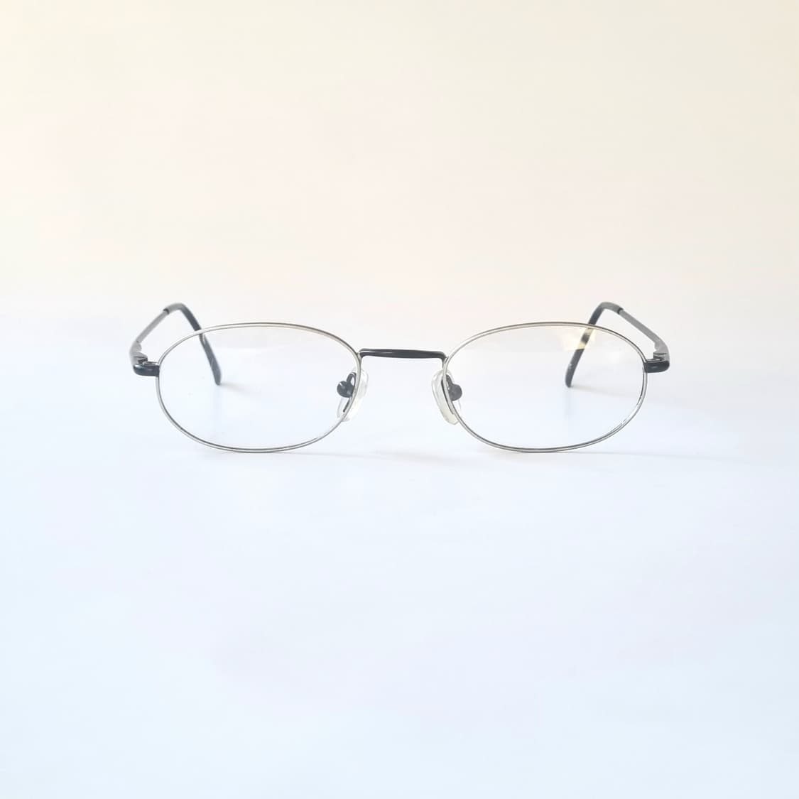 빈티지 레트로 오벌 블랙 &실버 안경테 430 상품이미지3